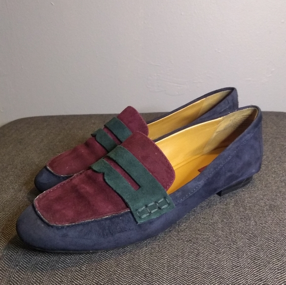 Nine West suede smoking flats - Picture 2 of 3